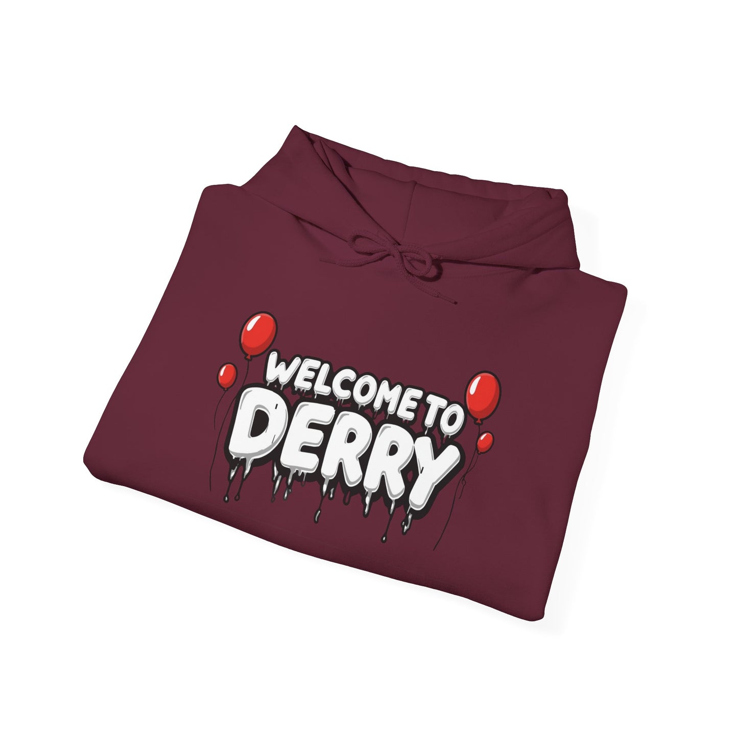Welcome to Derry Hoodie — Horror Balloon Graphic Pullover