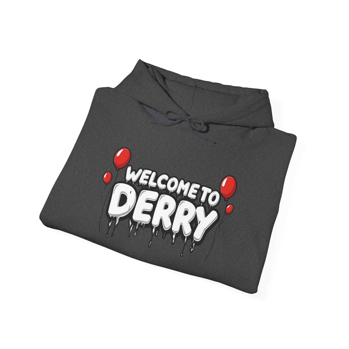 Welcome to Derry Hoodie — Horror Balloon Graphic Pullover
