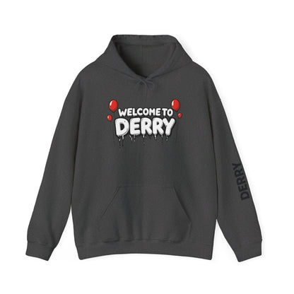 Welcome to Derry Hoodie — Horror Balloon Graphic Pullover