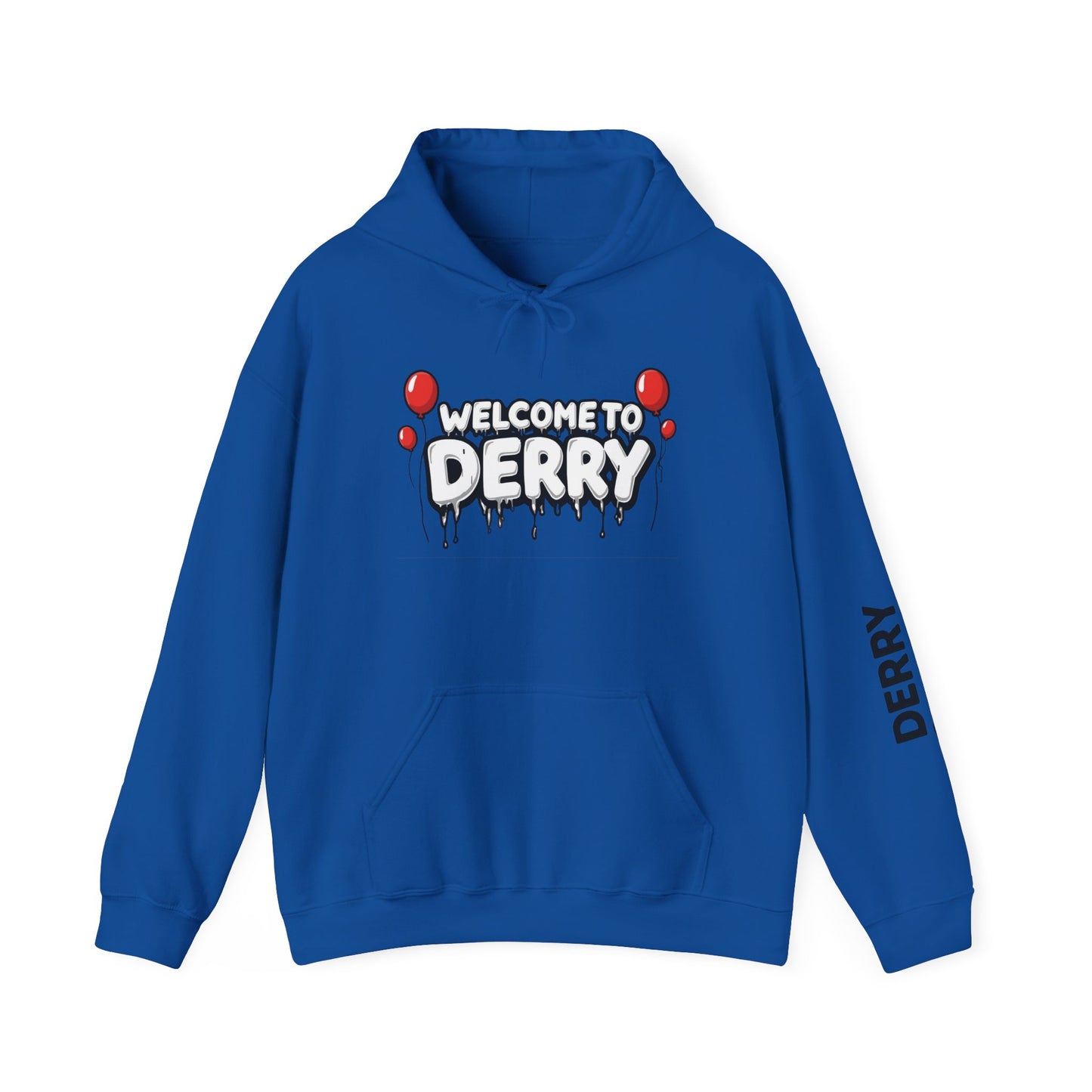 Welcome to Derry Hoodie — Horror Balloon Graphic Pullover