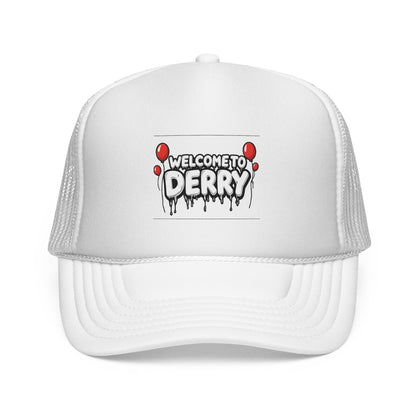 Welcome to Derry Trucker Cap — Horror Balloon Graphic Mesh Hat