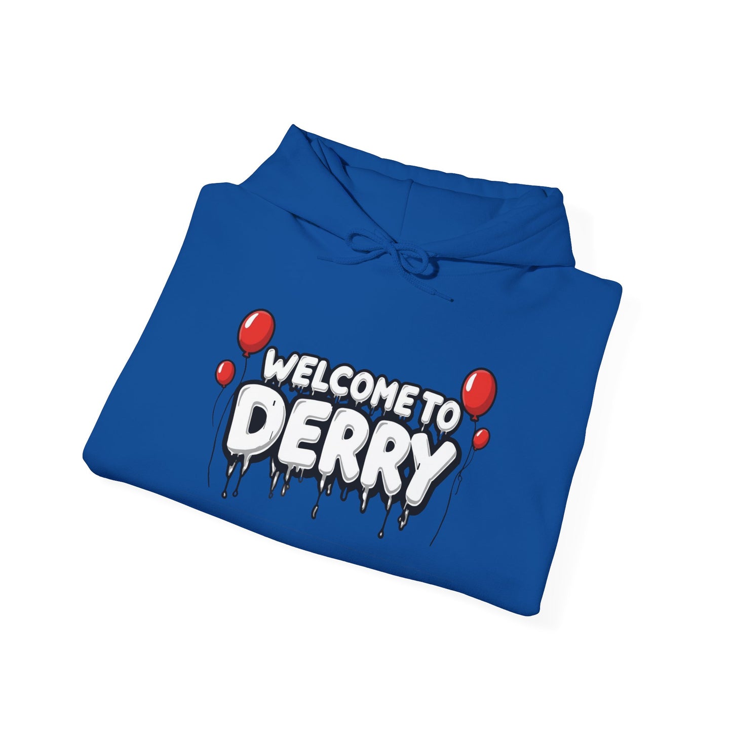 Welcome to Derry Hoodie — Horror Balloon Graphic Pullover