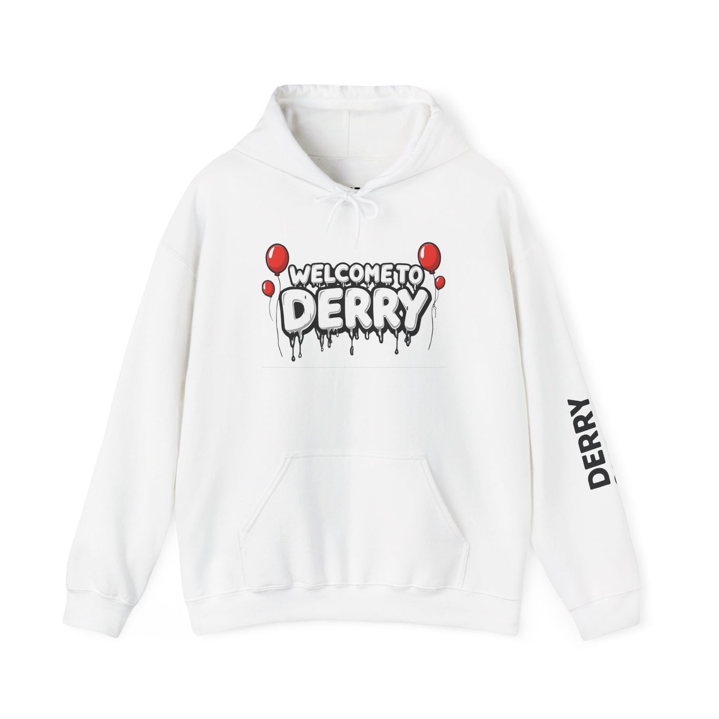 Welcome to Derry Hoodie — Horror Balloon Graphic Pullover