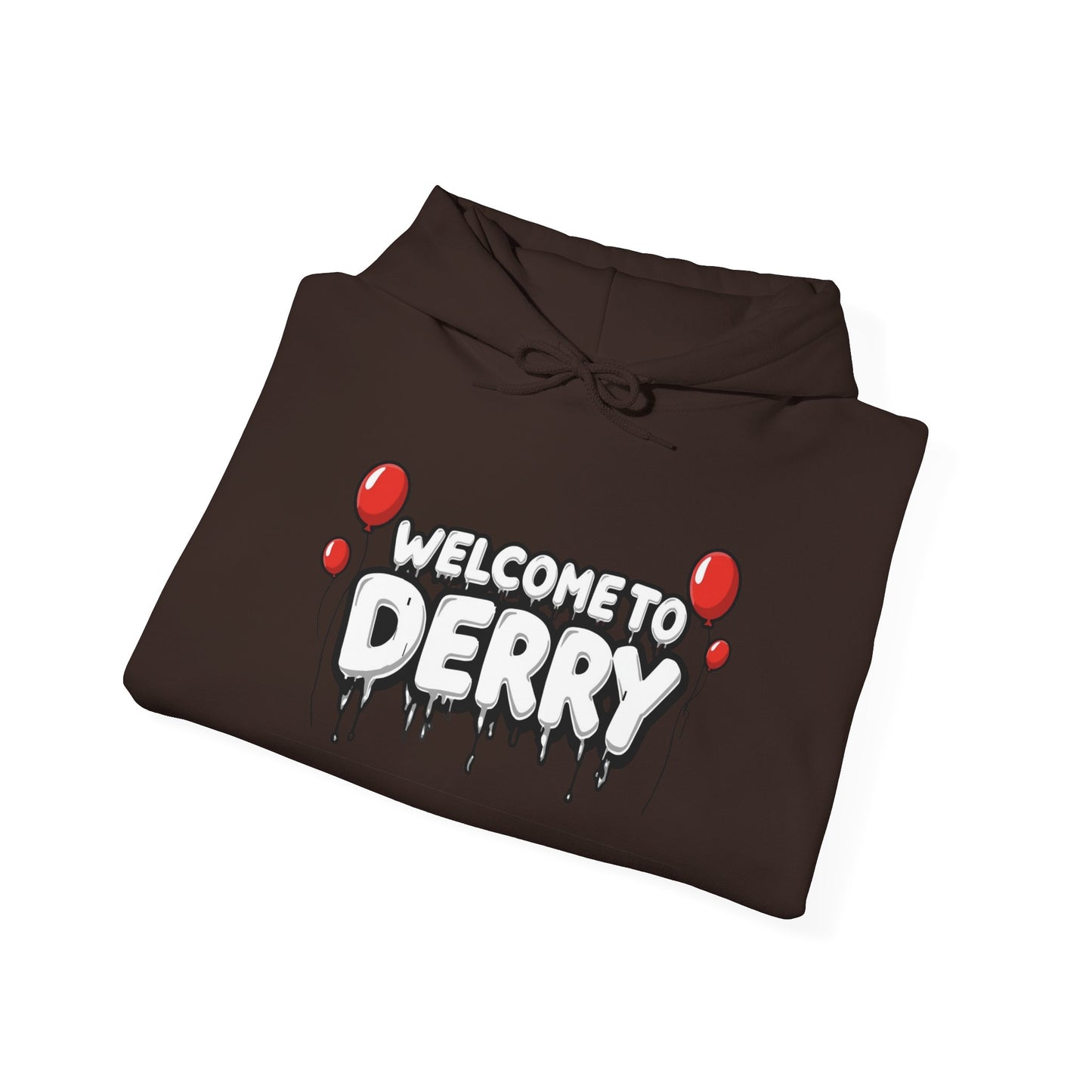 Welcome to Derry Hoodie — Horror Balloon Graphic Pullover
