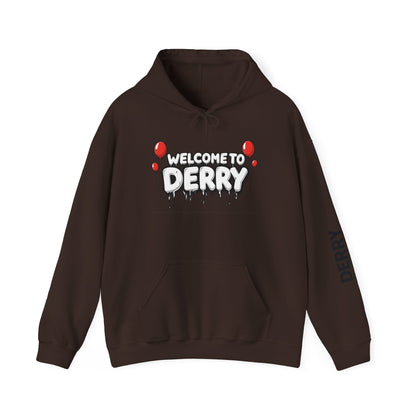 Welcome to Derry Hoodie — Horror Balloon Graphic Pullover