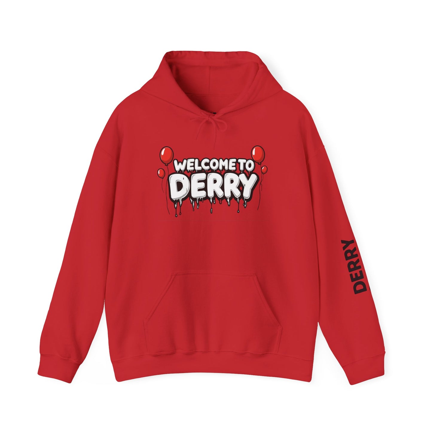 Welcome to Derry Hoodie — Horror Balloon Graphic Pullover