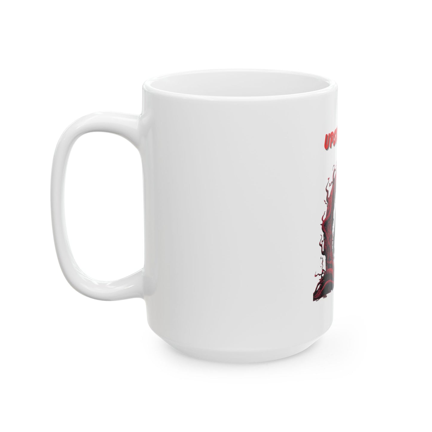 Upside Down Horror Mug — Silhouette Coffee Cup (11oz/15oz)