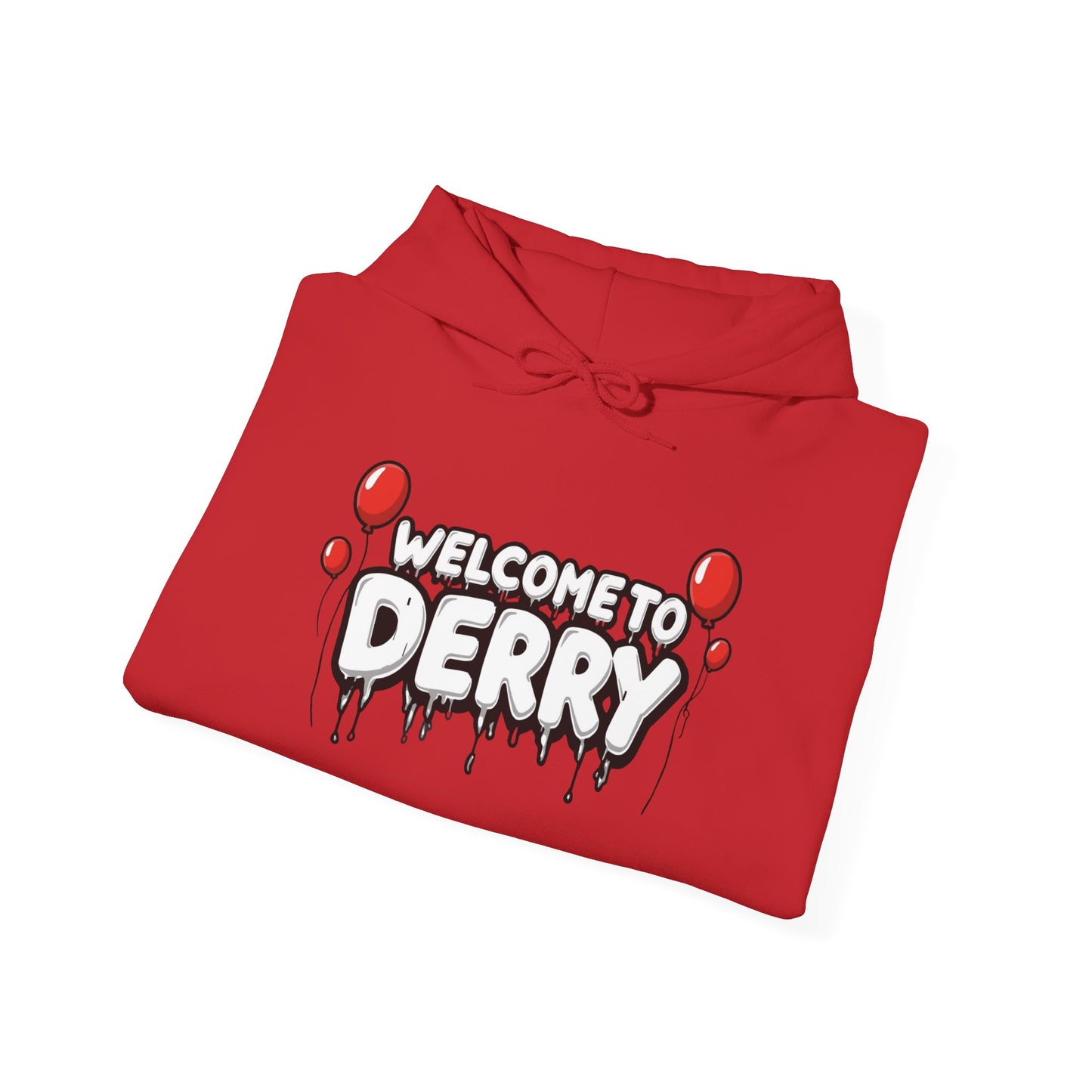 Welcome to Derry Hoodie — Horror Balloon Graphic Pullover