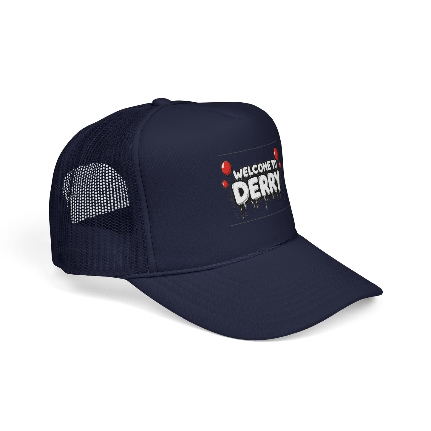 Welcome to Derry Trucker Cap — Horror Balloon Graphic Mesh Hat