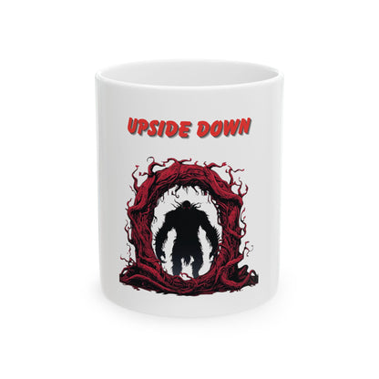 Upside Down Horror Mug — Silhouette Coffee Cup (11oz/15oz)