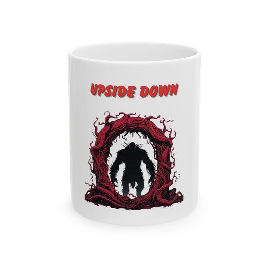 Upside Down Horror Mug — Silhouette Coffee Cup (11oz/15oz)