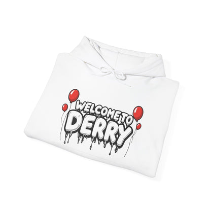 Welcome to Derry Hoodie — Horror Balloon Graphic Pullover