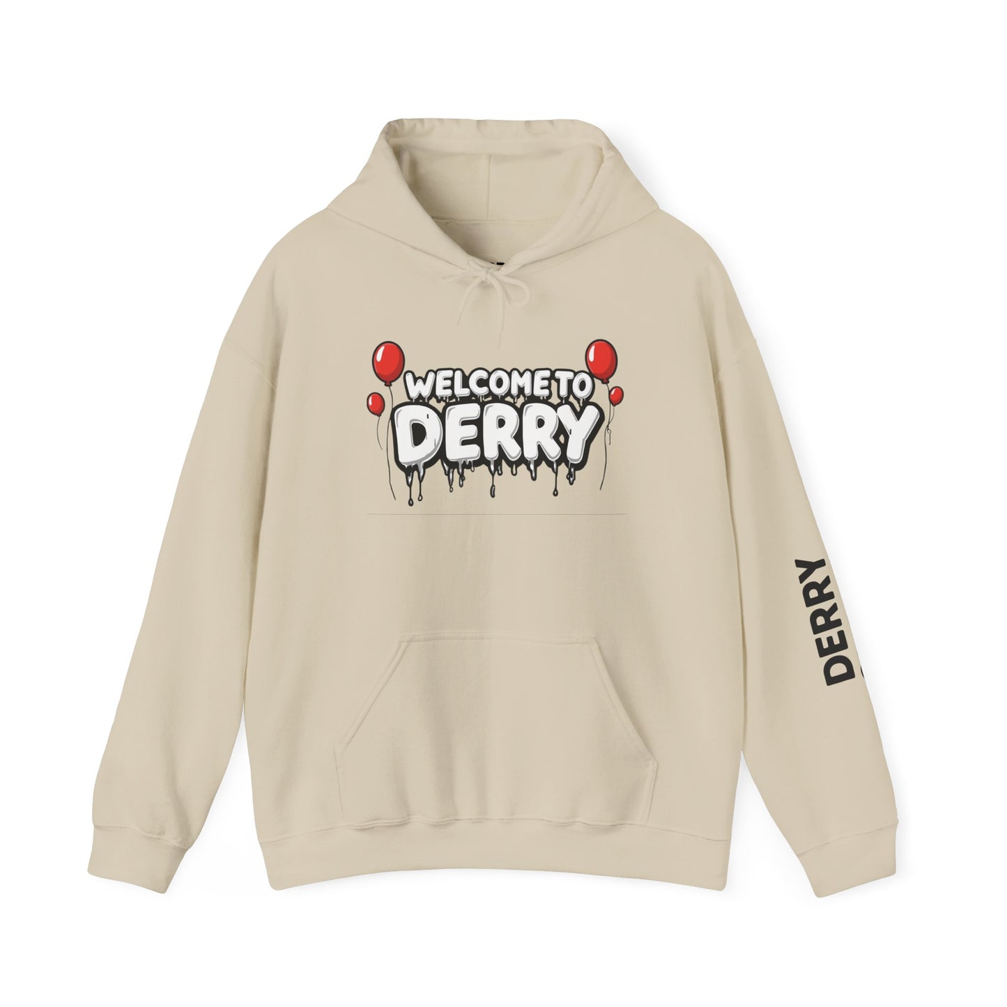 Welcome to Derry Hoodie — Horror Balloon Graphic Pullover