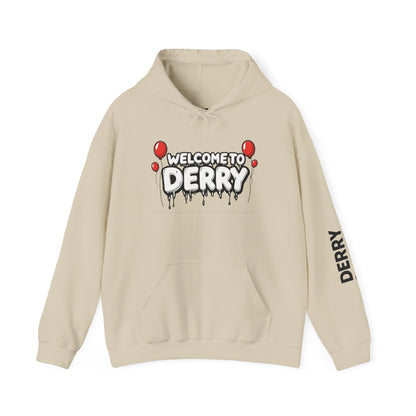 Welcome to Derry Hoodie — Horror Balloon Graphic Pullover