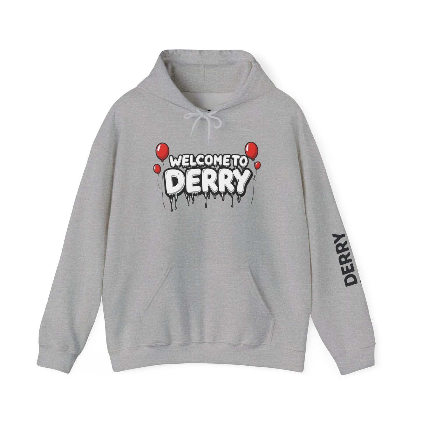 Welcome to Derry Hoodie — Horror Balloon Graphic Pullover