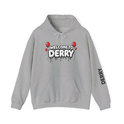 Welcome to Derry Hoodie — Horror Balloon Graphic Pullover
