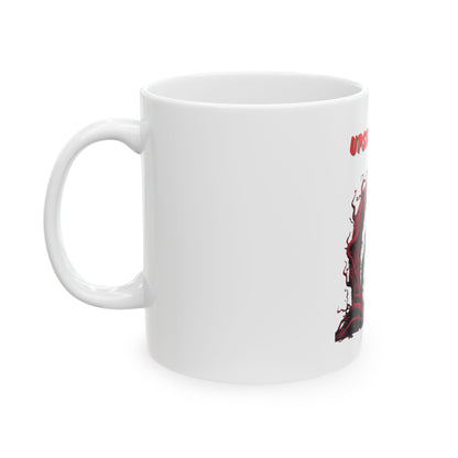 Upside Down Horror Mug — Silhouette Coffee Cup (11oz/15oz)