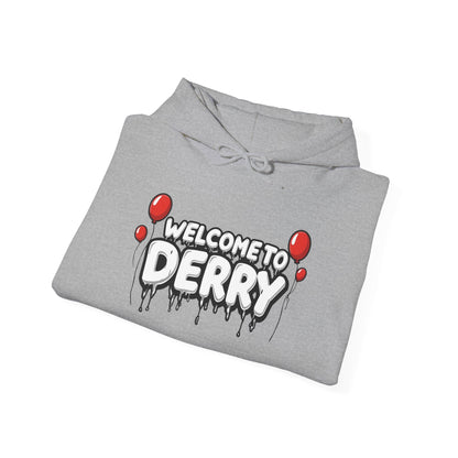 Welcome to Derry Hoodie — Horror Balloon Graphic Pullover